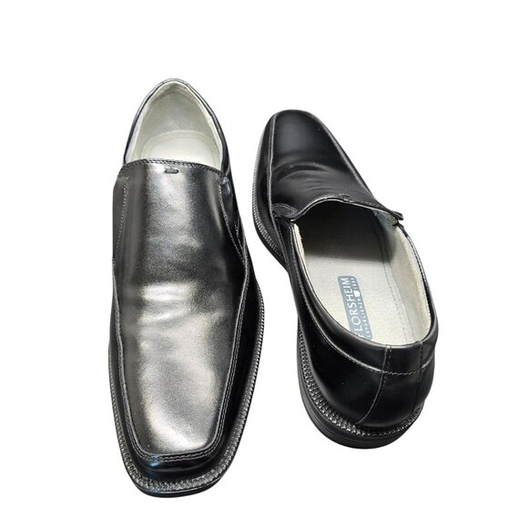 Florsheim Mens Forum Moc Toe Slip-On Dress Shoes 8D Black Leather NIB CM2080 - Picture 2 of 14